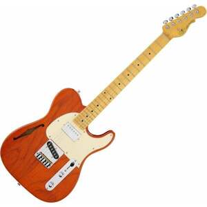 G&L Bluesboy Clear Orange Chitară semi-acustică imagine