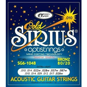 Gorstrings SIRIUS Gold SG6-1048 Set de corzi pentru chitară acustică imagine