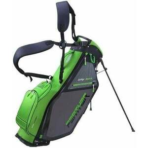 Big Max Dri Lite Feather Sac de golf cu stativ Lime/Black/Charcoal imagine