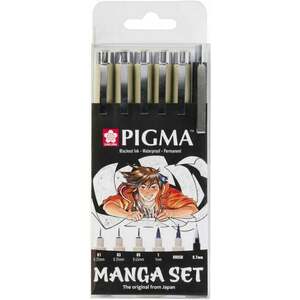 Sakura Pigma Micron Manga Pixuri tehnice Black 6 buc imagine