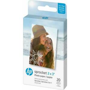 HP Zink Paper Sprocket 20 buc hârtie fotografică imagine