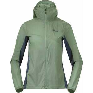 Bergans Rabot Lt Windbreaker Women Jade Green/Orion Blue M Jachetă imagine