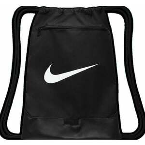 Nike Brasilia 9.5 Geantă sport Negru/Negru/Alb 18 L imagine