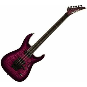 Jackson Pro Plus Series Dinky DKAQ EB Transparent Purple Burst Chitară electrică imagine