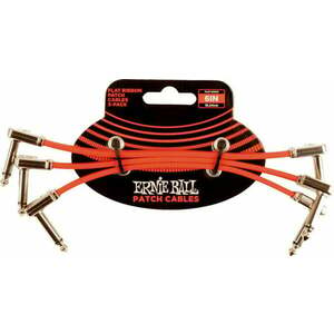 Ernie Ball Flat Ribbon Patch Cable 15 cm Oblic - Oblic Cablu patch imagine