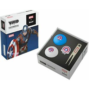 Volvik Marvel Captain America 2 Minge de golf imagine