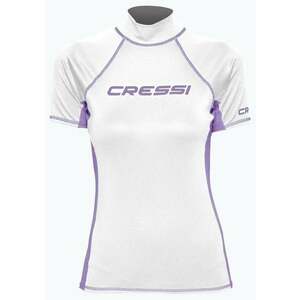 Cressi Rash Guard Lady Tricou cu mânecă scurtă White/Lilac S imagine