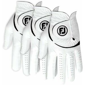 Footjoy Weathersof Golf (3 Pack) White/Black Mâna stângă S Mănuși pentru bărbați imagine