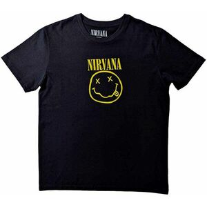 Nirvana Tricou Flower Sniffin Unisex Black M imagine