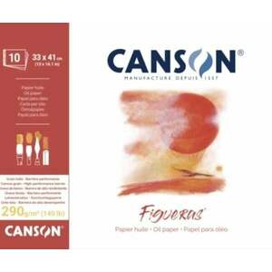 Canson Pad Glued On Short Side Figueras Carnete de Schițe 41 x 33 cm 290 g imagine