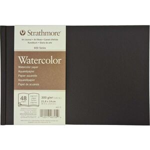 Strathmore Serie 400 Cold Press Watercolour Hardbound Book Carnete de Schițe 22 x 14 cm 300 g imagine