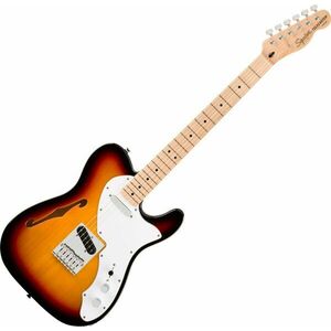 Fender Squier Affinity Series Telecaster Thinline MN 3-Color Sunburst Chitară electrică imagine