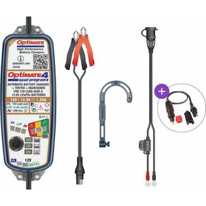 Tecmate OptiMate 4 Quad Program + CABLE SAE O-02 Set Încărcător imagine