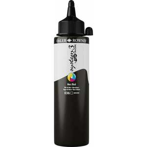 Daler Rowney System3 Vopsea acrilică Mars Black 250 ml 1 buc imagine