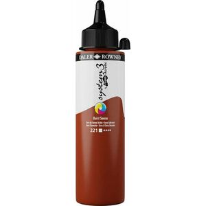 Daler Rowney System3 Vopsea acrilică Burnt Sienna 250 ml 1 buc imagine