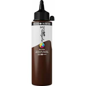 Daler Rowney System3 Vopsea acrilică Burnt Umber 250 ml 1 buc imagine