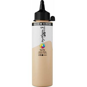 Daler Rowney System3 Vopsea acrilică Peach Pink 250 ml 1 buc imagine