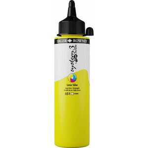 Daler Rowney System3 Vopsea acrilică Galben Lămâie 250 ml 1 buc imagine