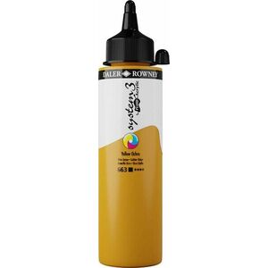 Daler Rowney System3 Vopsea acrilică Galben Ochre 250 ml 1 buc imagine