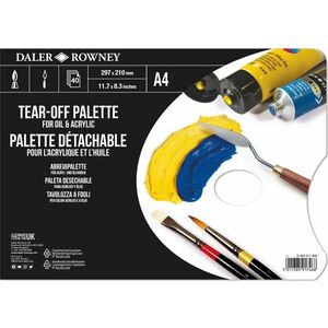 Daler Rowney 404211400 Paleta pictura A4 40 buc imagine