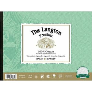 Daler Rowney The Langton Prestige Watercolour Carnete de Schițe 30, 5 x 22, 9 cm 300 g imagine