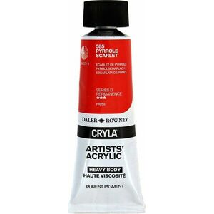 Daler Rowney Cryla Artists’ Vopsea acrilică Pyrrole Scarlet 75 ml 1 buc imagine