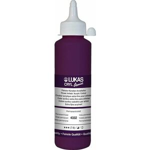 Lukas Cryl Liquid Vopsea acrilică Permanent Violet 250 ml 1 buc imagine