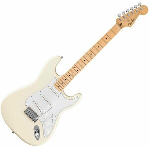 Fender Standard Stratocaster MN Olympic White Chitară electrică imagine