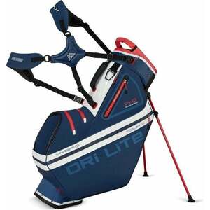 Big Max Dri Lite Hybrid Tour 2 Sac de golf cu stativ Navy/Roșu/Alb imagine