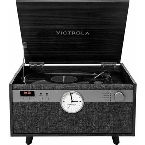 Victrola VTA-830SB-BLK-INT Black Casetofon imagine