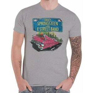 Bruce Springsteen Tricou Pink Cadillac Unisex Heather Grey 2XL imagine