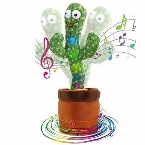 Cactus Dansator si Vorbitor Usb cu LED-uri Colorate / Jucarie interactiva imagine