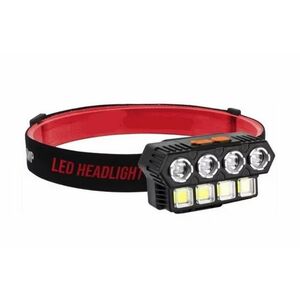 Lanterna de cap LL-6644 cu 4 LED + 4 COB imagine