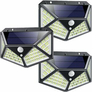 Set 3 Lampi MAX 162 LED 20W Solare cu senzor de miscare si lumina 3 moduri ILUMINARE imagine