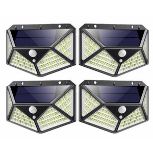 Set 4 Lampi MAX 162 LED 20w Solare cu senzor de miscare si lumina 3 moduri ILUMINARE imagine