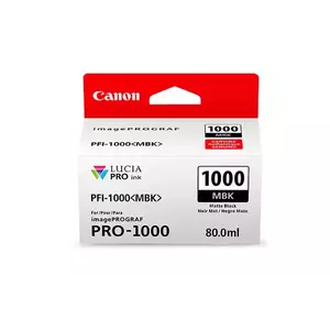 Cartus inkjet Canon PFI1000MBK Black Mate imagine