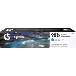 Cartus Inkjet HP 981X PageWide Cyan 10K imagine