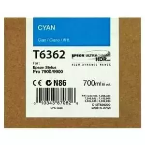 Cartus Inkjet Epson Cyan T636200 UltraChrome HDR 700 ml imagine