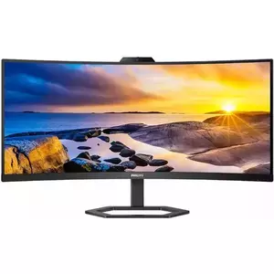 Monitor LED Philips 34E1C5600HE 34" Curbat UWQHD 1ms Negru imagine