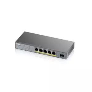 Switch ZyXEL GS1350-6HP cu management cu PoE 5x1000Mbps-RJ45 (5xPoE) + 1xSFP imagine