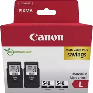 Pachet Cartuse Inkjet Canon PG540L Twin Pack Black imagine