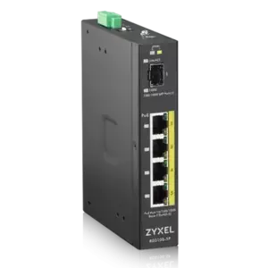 Switch ZyXEL RGS100-5P 4xGbE 1xSFP PoE+ fara management imagine