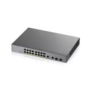 Switch ZyXEL GS1350-18HP cu management cu PoE 16x1000Mbps-RJ45 (16xPoE) + 2xCombo RJ45/SFP imagine