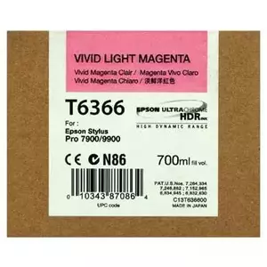 Cartus Inkjet Epson Vivid Light Magenta T636600 UltraChrome HDR 700 ml imagine