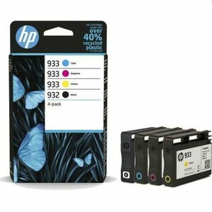 Kit cartuse originale HP 932 Black, HP 933 Cyan, Magenta, Yellow, RESIGILAT imagine