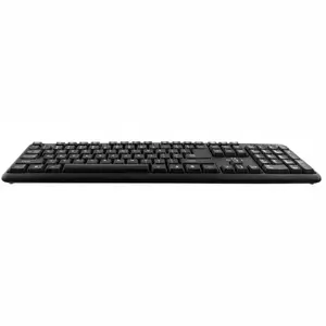 Tastatura standard cu fir si conectare USB, Titanum, forma ergonomica, negru imagine