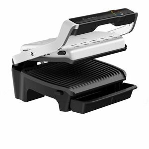 Gratar electric Tefal OptiGrill Elite GC750D30, 12 programe, 30x20 cm, termostat reglabil, Negru/Inox imagine