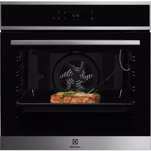 Cuptor incorporabil Electrolux EOE8P39WX, Electric, 72l, Multifunctional, Wi-Fi, Convectie, Autocuratare pirolitica, Touch control, Grill, Senzor gatire, Clasa A+, Negru imagine