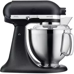 Mixer planetar Artisan Elegance KitchenAid 5KSM185PSEBK, 300W, viteza 58-220 rpm, bol 4.8 L, Negru imagine