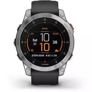 Ceas Smartwatch Garmin epix™, 47 mm, Slate/Stainless Steel imagine